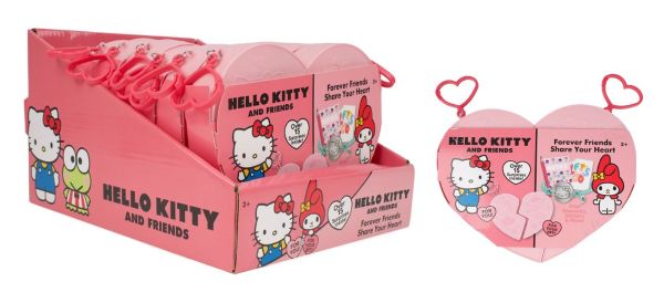 HELLO KITTY FOREVER FRIENDS Share your Heart cm In espo da 12pz…x12…x